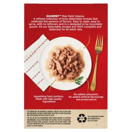 Gourmet Mon Petit Intense Fine Cuts Fish Collection Wet Adult Cat Food - Image 6