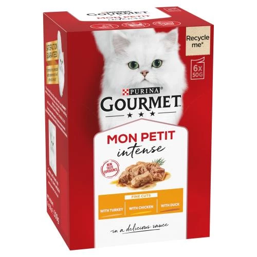 Gourmet Mon Petit Intense Fine Cuts Poultry Wet Adult Cat Food - Image 2