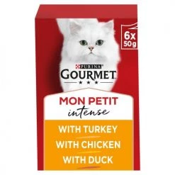 Gourmet Mon Petit Intense Fine Cuts Poultry Wet Adult Cat Food