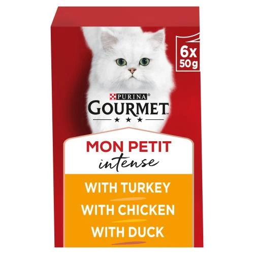 Gourmet Mon Petit Intense Fine Cuts Poultry Wet Adult Cat Food