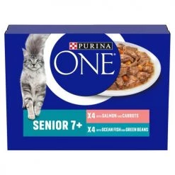 Purina One 7+ Salmon & Ocean Fish Wet Senior Cat Food