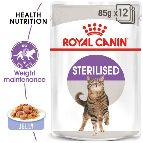 Royal Canin Sterilised Adult In Jelly Wet Cat Food Pouches - Image 6