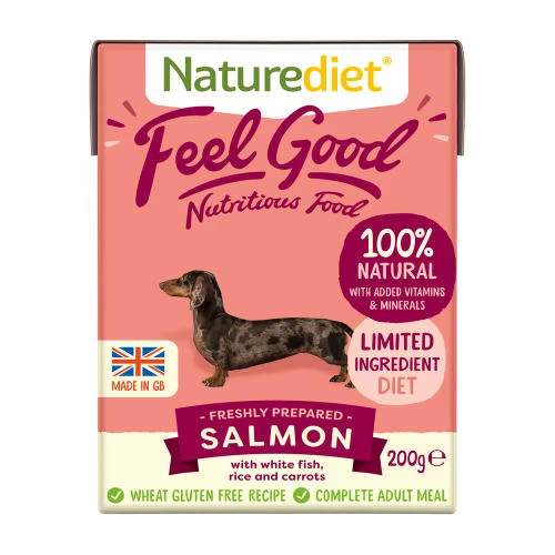 Naturediet Feel Good Salmon Adult Wet Dog Food Cartons - Image 2