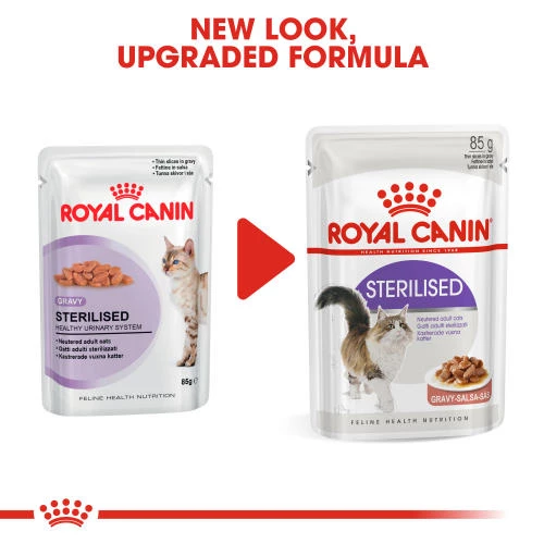 Royal Canin Sterilised Adult In Gravy Wet Cat Food Pouches - Image 2