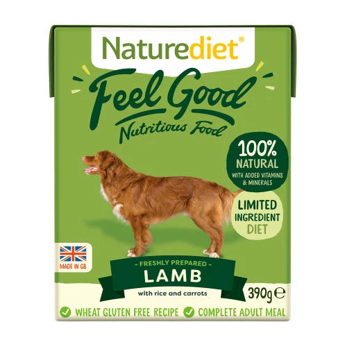 Naturediet Feel Good Lamb Wet Adult Dog Food Cartons