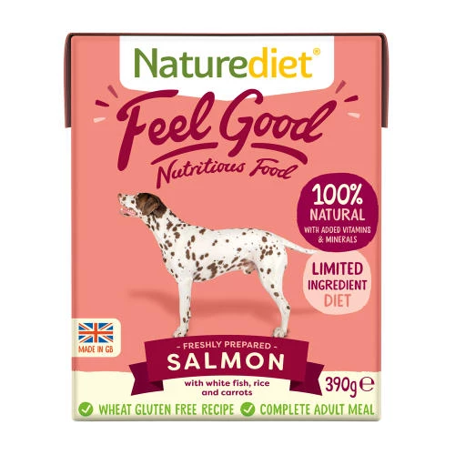 Naturediet Feel Good Salmon Adult Wet Dog Food Cartons