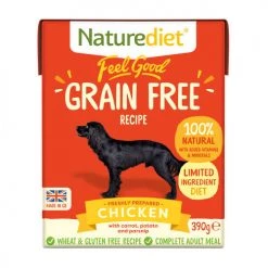Naturediet Feel Good Grain Free Chicken Wet Adult Dog Food Cartons