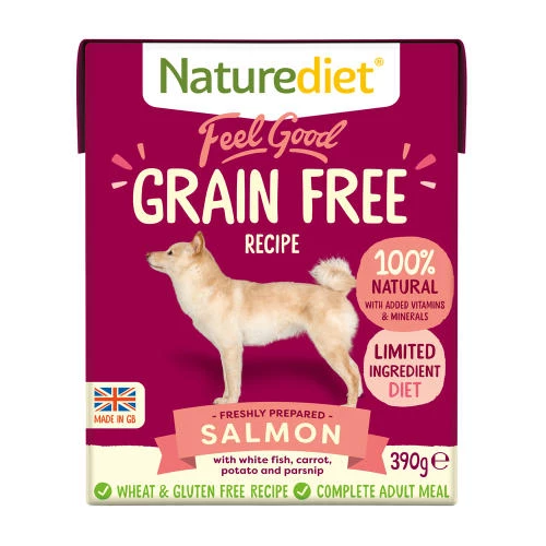 Naturediet Feel Good Grain Free Salmon Wet Adult Dog Food Cartons
