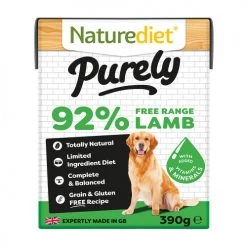Naturediet Purely Free-range Lamb Wet Adult Dog Food Cartons