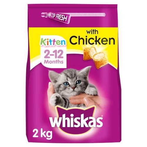 Whiskas 2-12 Months Chicken Dry Kitten Food