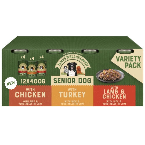 James Wellbeloved Senior Variety Pack In Loaf Wet Dog Food
