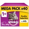Whiskas 1+ Poultry Selection In Jelly Wet Adult Cat Food