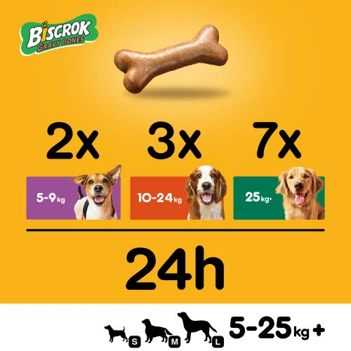 Pedigree Biscrok Gravy Bones Biscuit Original Adult Dog Treat - Image 8