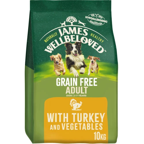 James Wellbeloved Grain Free Turkey & Vegetables Dry Adult Dog Food - Image 2
