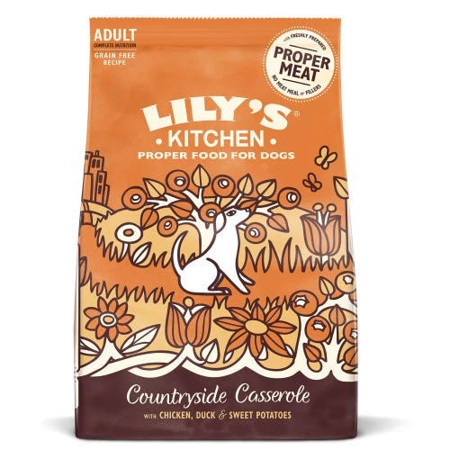 Lily's Kitchen Lilys Kitchen Chicken & Duck Countryside Casserole Complete Dry Food For Dogs
