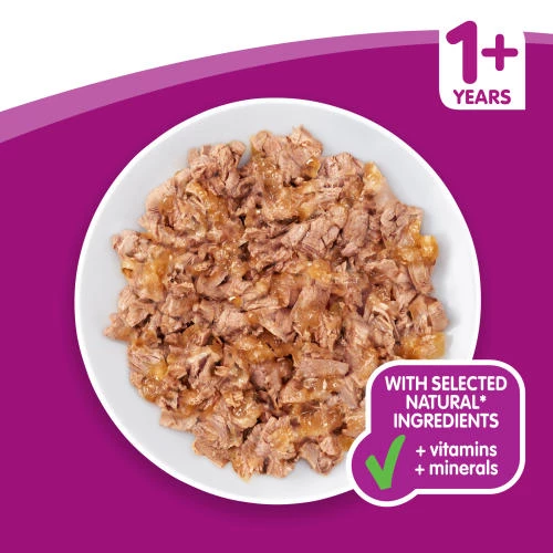 Whiskas 1+ Pure Delight Poultry Selection In Jelly Wet Adult Cat Food - Image 2