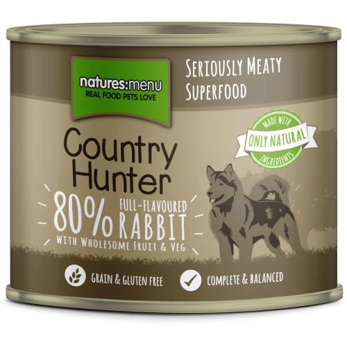 Natures Menu Country Hunter Rabbit Adult Dog Food Cans - Image 2
