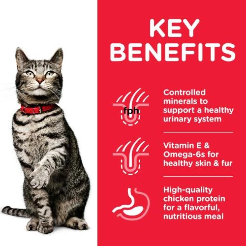 Hills Science Plan Urinary Health Chicken Dry Adult Cat Food - Image 2