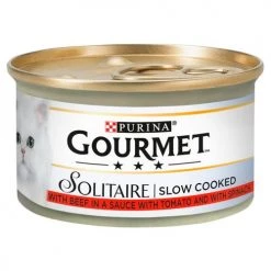 Gourmet Solitaire Beef In Tomato Sauce Cat Food