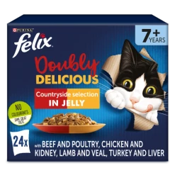 Felix As Good As It Looks Double Delicious 7+ Countryside Selection In Jelly Cat Food