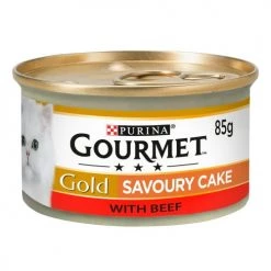 Gourmet Gold Savoury Cake Beef Adult Wet Cat Food