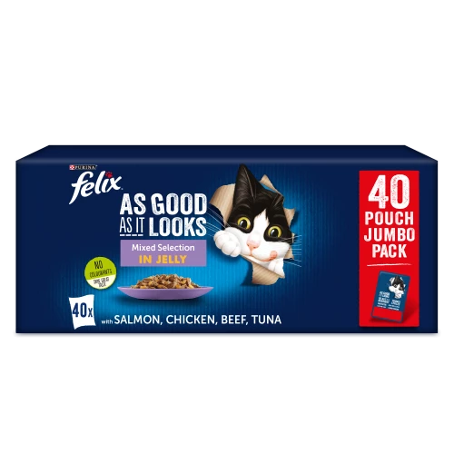Felix As Good As It Looks 1+ Mixed Selection In Jelly Cat Food