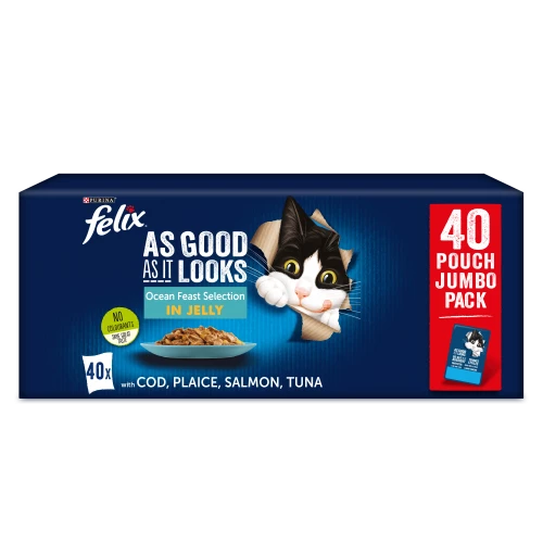 Felix As Good As It 1+ Looks Ocean Selection Cat Food
