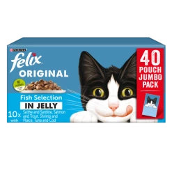 Felix 1+ Fish Selection In Jelly Cat Food