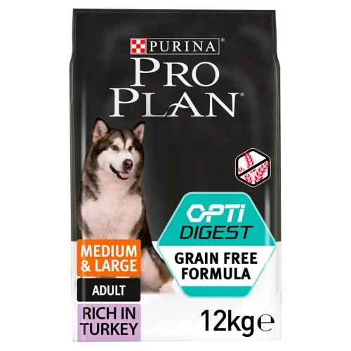 PURINA PRO PLAN PRO PLAN OPTIDIGEST Turkey Sensitive Digestion Grain Free Medium & Large Adult Dog Food