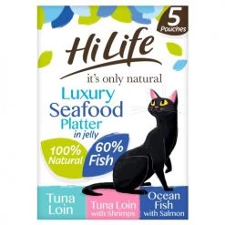 HiLife Its Only Natural Luxury Seafood Platter In Jelly Adult Cat Food