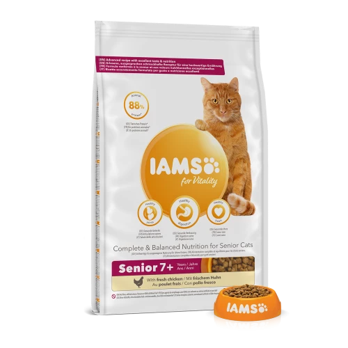 IAMS For Vitality Senior Chicken Dry Cat Food - Image 3
