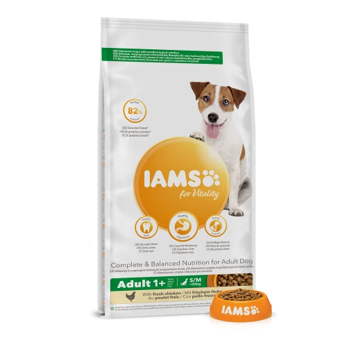 IAMS For Vitality Chicken Small & Medium Breed Adult Dry Dog Food - Image 3