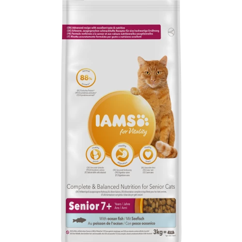 IAMS Ocean Fish Senior & Mature 7+ Cat Food - Image 2
