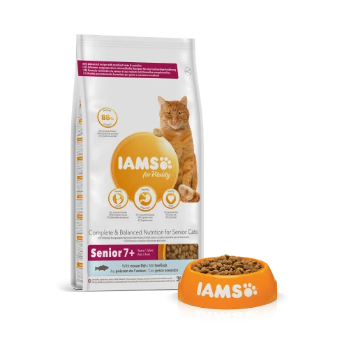 IAMS Ocean Fish Senior & Mature 7+ Cat Food - Image 3