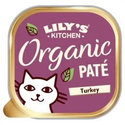 Lily's Kitchen Lilys Kitchen Organic Turkey Pate Complete Wet Cat Food