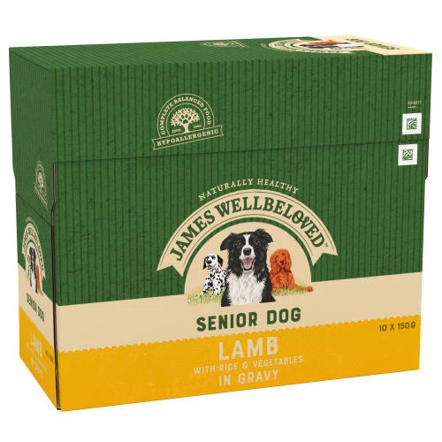 James Wellbeloved Lamb & Rice Senior Dog Pouches - Image 2