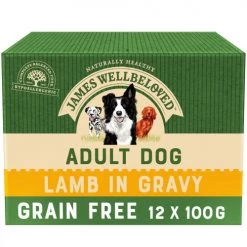 James Wellbeloved Lamb Adult Dog Grain Free Pouches