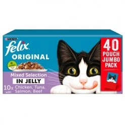 Felix Original 1+ Mixed Selection In Jelly Cat Food