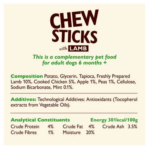 Lily's Kitchen Lilys Kitchen Lamb Chew Sticks Dog Treat - Image 3