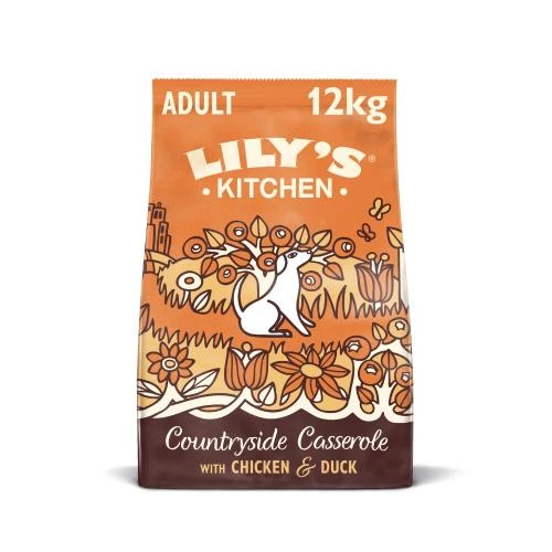Lily's Kitchen Lilys Kitchen Chicken & Duck Countryside Casserole Complete Dry Food For Dogs - Image 2