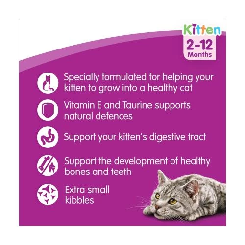 Whiskas 2-12 Months Chicken Dry Kitten Food - Image 6