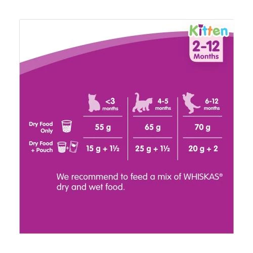 Whiskas 2-12 Months Chicken Dry Kitten Food - Image 5
