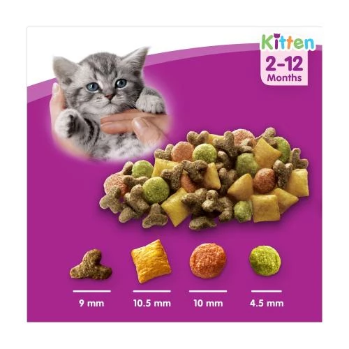 Whiskas 2-12 Months Chicken Dry Kitten Food - Image 4