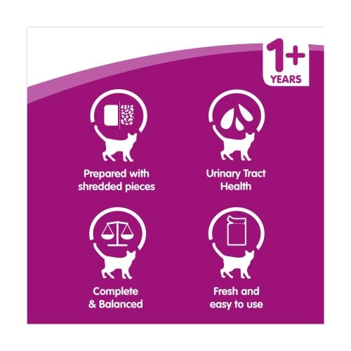 Whiskas 1+ Pure Delight Poultry Selection In Jelly Wet Adult Cat Food - Image 7