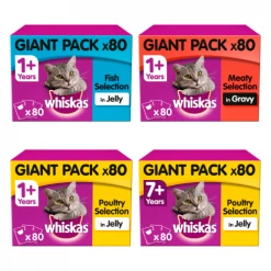 WHISKAS Bulk Saver Packs Wet Cat Food