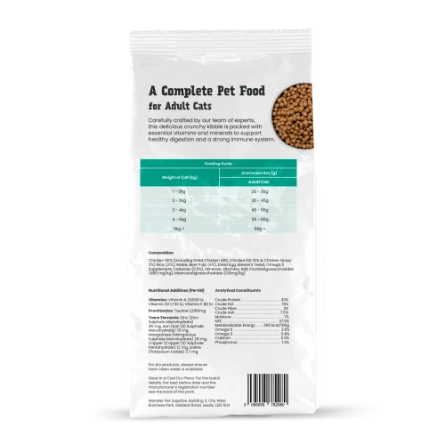 Monster Pet Foods Chicken With Rice Dry Adult Cat Food - Image 2