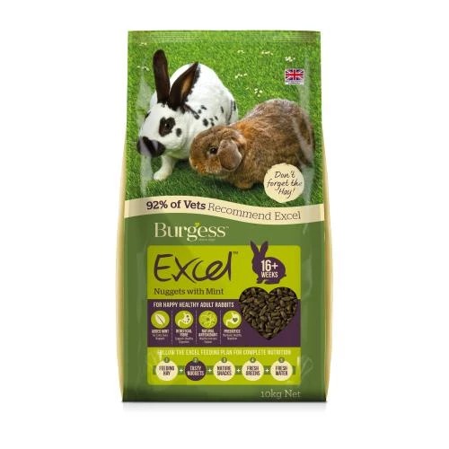 Burgess Excel Nuggets With Mint Adult Rabbit Food