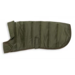 Barbour Baffle Quilt Dog Coat In Olive