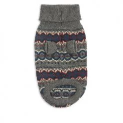 Barbour Case Fair Isle Dog Jumper In Grey
