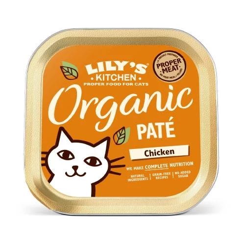 Lily's Kitchen Lilys Kitchen Organic Chicken Pate Complete Wet Cat Food - Image 2